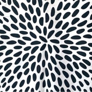 Ikea fabric designed by Anna Salander, 2011, colours black and white